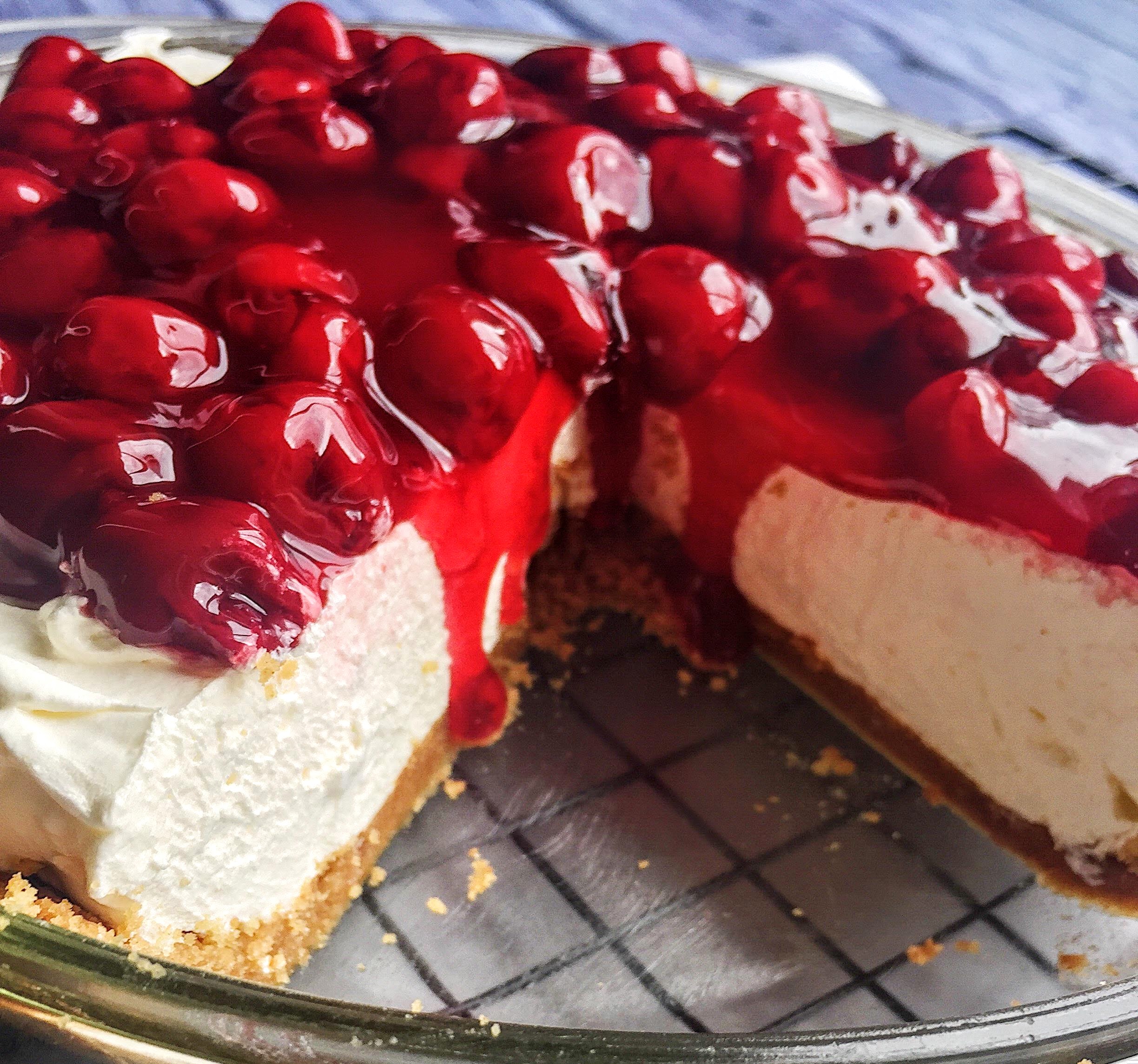 Easy No-Bake Cherry Cheesecake – mama of montreal